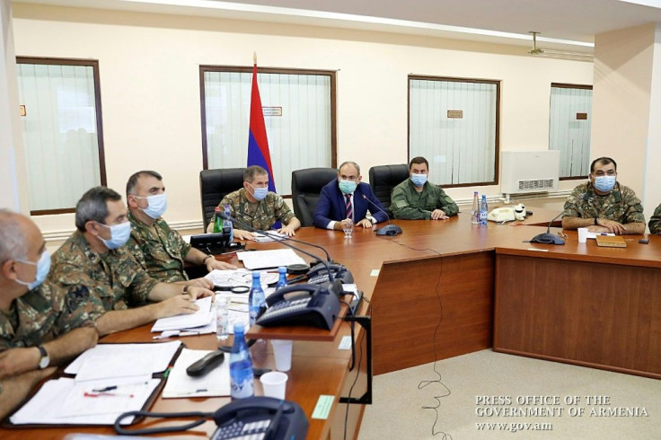 Armenian Prime Minister Nikol Pashinyan met with top military officials in Yerevan to discuss the crisis