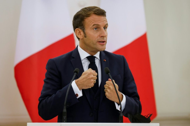Macron was speaking during a visit to Lithuania