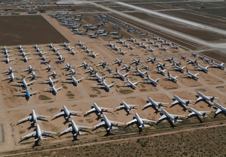Parking lots for unused airliners, known as 'boneyards', have filled up because of the coronavirus