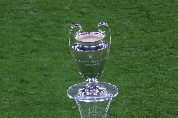 The Champions League trophy on display in Budapest before the UEFA Super Cup last week. Who will succeed Bayern as winners this season?