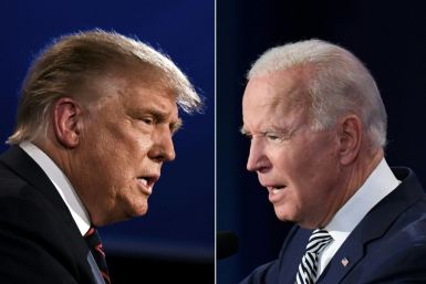 US President Donald Trump (L) and Democratic presidential challenger Joe Biden (R) engaged in a feisty, chaotic debate that touched on a variety of subjects -- and included plenty of insults