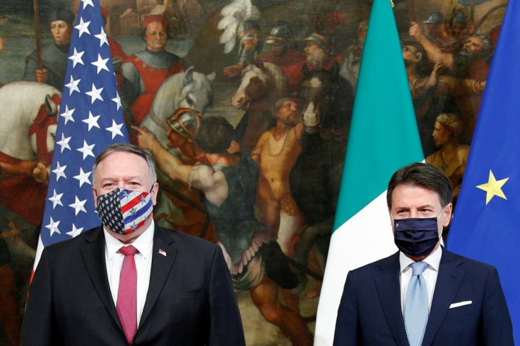 Pompeo held talks with Italy's Prime Minister Giuseppe Conte