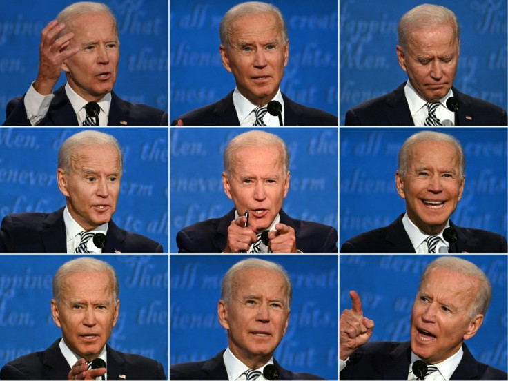 Biden mostly kept his composure as he went toe-to-toe with Trump for the full 90 minutes