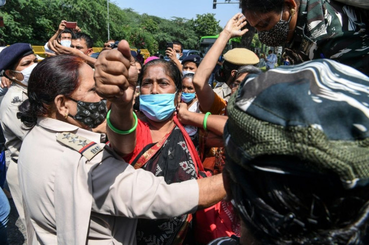 Demonstrators in New Delhi protest Wednesday over the death of a 19-year-old woman allegedly gang-raped in India's latest horrific sexual assault