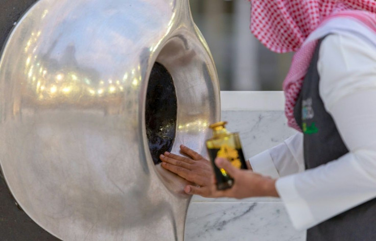 Pilgrims performing the umrah will be kept away from the revered Black Stone in the corner of the Kaaba, which it is customary but not mandatory to touch