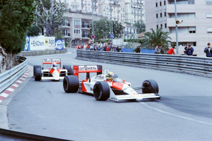 Rivals Ayrton Senna and Alain Prost were both driving Honda-powered McLaren's when they battled at Monte Carlo in 1988