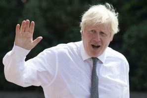 Britain's Prime Minister Boris Johnson was hospitalized after contracting coronavirus in April, sent best wishes to President Trump