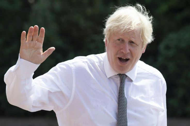 Britain's Prime Minister Boris Johnson was hospitalized after contracting coronavirus in April, sent best wishes to President Trump