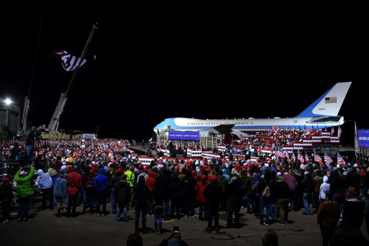 President Donald Trump is using Air Force One to crisscross the country for rallies