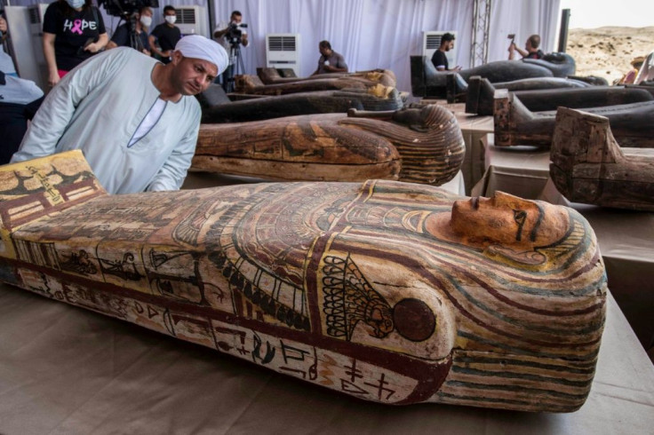 The discovery of the coffins is the first major announcement since the outbreak of Covid-19 in Egypt, which led to the closure of museums and archaeological sites for around three months