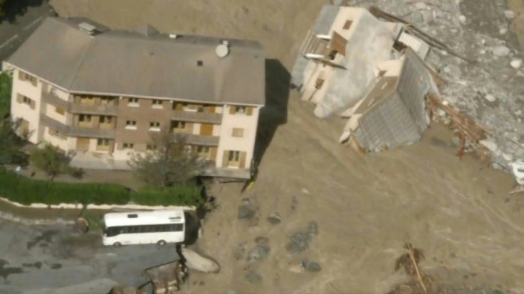 IMAGESCollapsed roads and bridges and homes swept away; aerial images show how severely floods have hit the French villages of RoquebilliÃ¨re and Saint-Martin-VÃ©subie in southern France.
