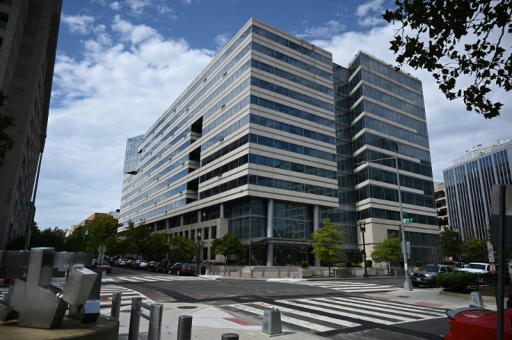 The World Bank and IMF builing in Washington deserted because of the pandemic