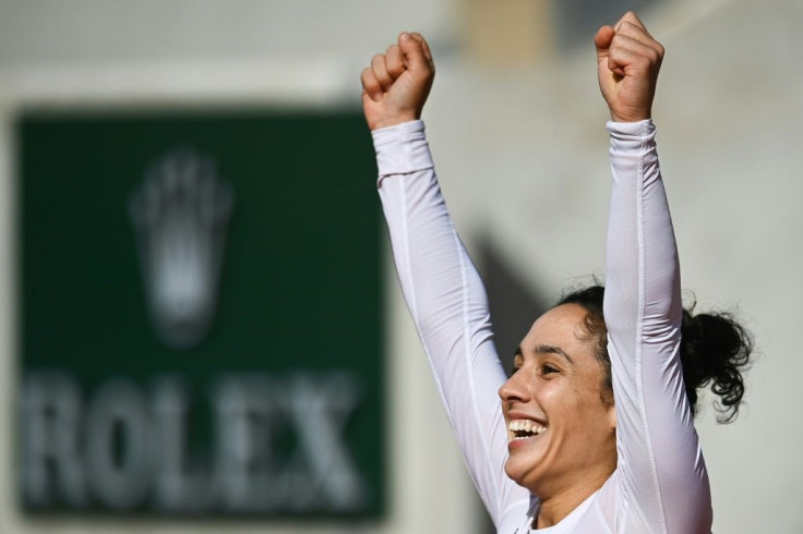 Sunday shocker: Italy's Martina Trevisan celebrates