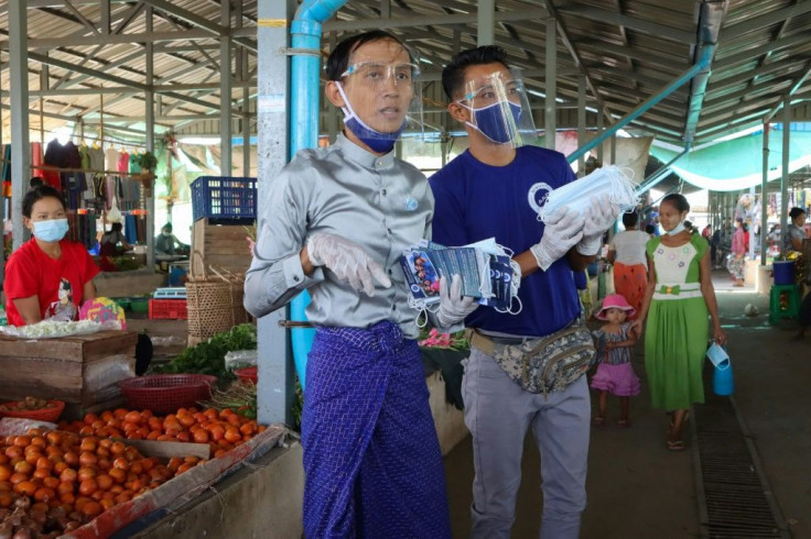 People's Pioneer Party candidate Myo Min Tun (L) says he wants to tackle the discrimination faced by the LGBT community in Myanmar but thinks it may be too soon to press the battle to decriminalise same-sex relations