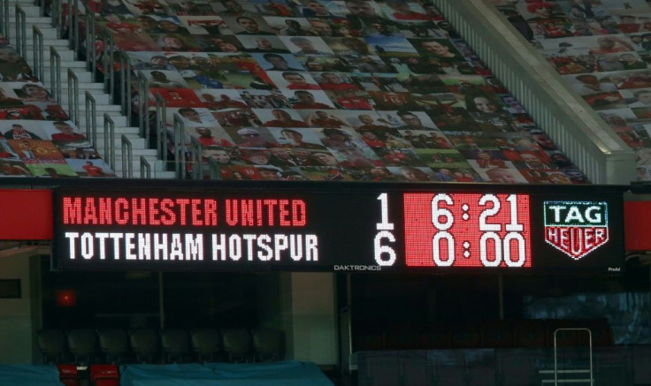 Manchester United lost 6-1 to Tottenham at Old Trafford