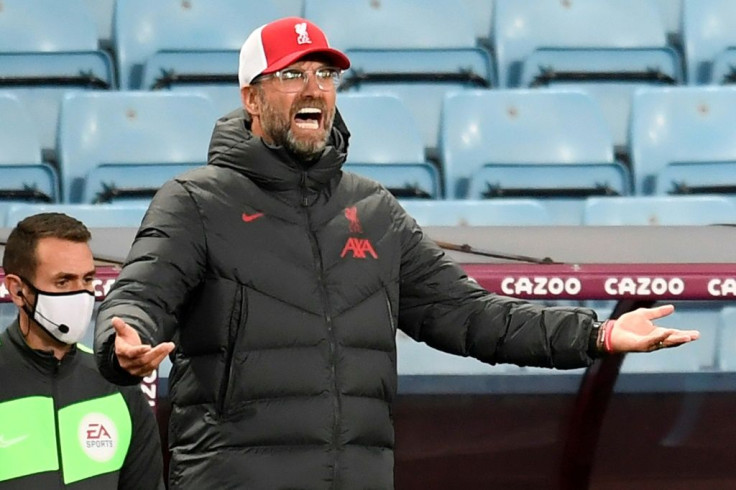 Liverpool manager Jurgen Klopp gestures on the touchline during his team's 7-2 defeat against Aston Villa