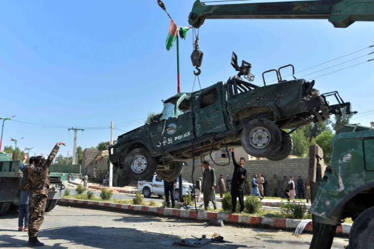 Twenty eight people were wounded when the attacker rammed his explosives-filled vehicle into the convoy of Rahmatullah Yarmal
