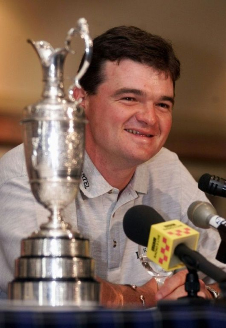 Paul Lawrie with the famous Claret Jug for winning the 1999 Open Championship