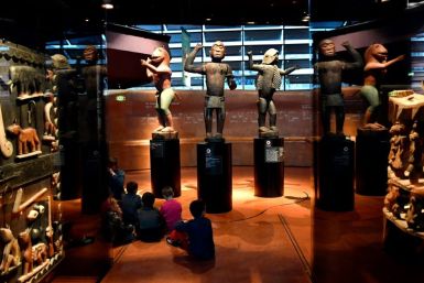 An expert report commissioned by French President Emmanuel Macron in 2018 counted some 90,000 African works in French museums -- most of them at the Quai Branly, pictured here