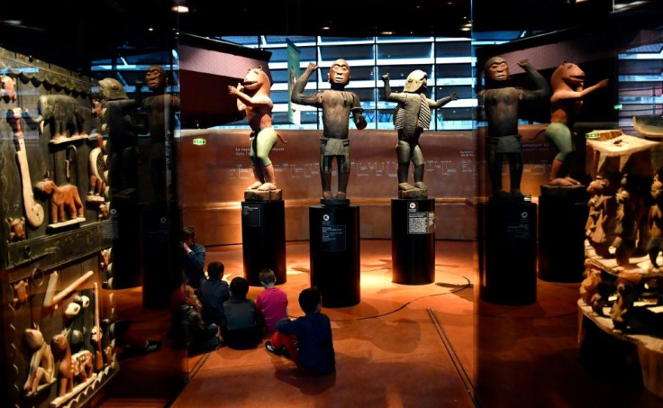 An expert report commissioned by French President Emmanuel Macron in 2018 counted some 90,000 African works in French museums -- most of them at the Quai Branly, pictured here