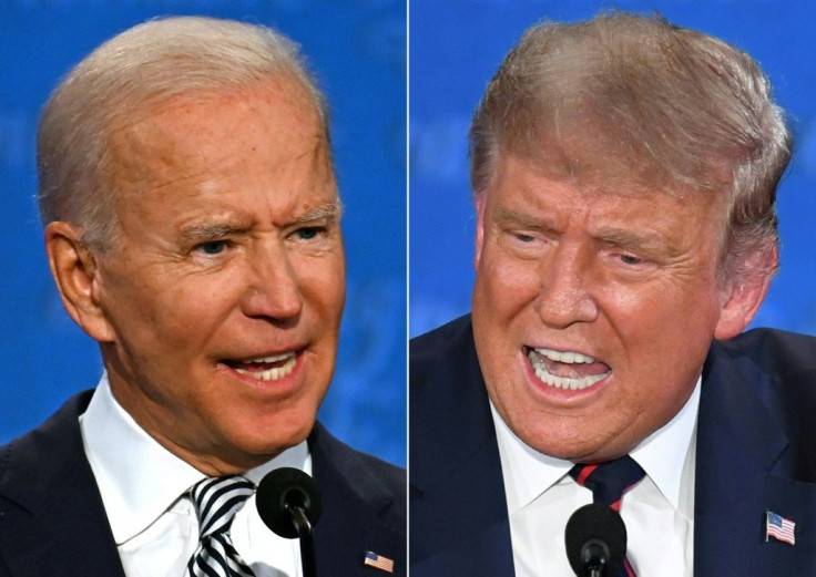 The issue of new government aid to workers as businesses now becomes a poltical football in the final weeks of the battle for the White House between Democratic Presidential candidate Joe Biden and US President Donald Trump