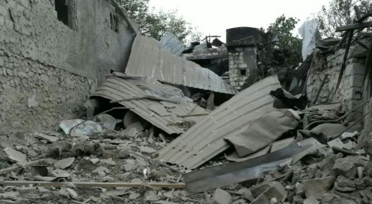 Half of the population of the breakaway Nagorno-Karabakh region have been displaced since fierce fighting erupted between Armenian separatists and Azerbaijan, rebel officials say