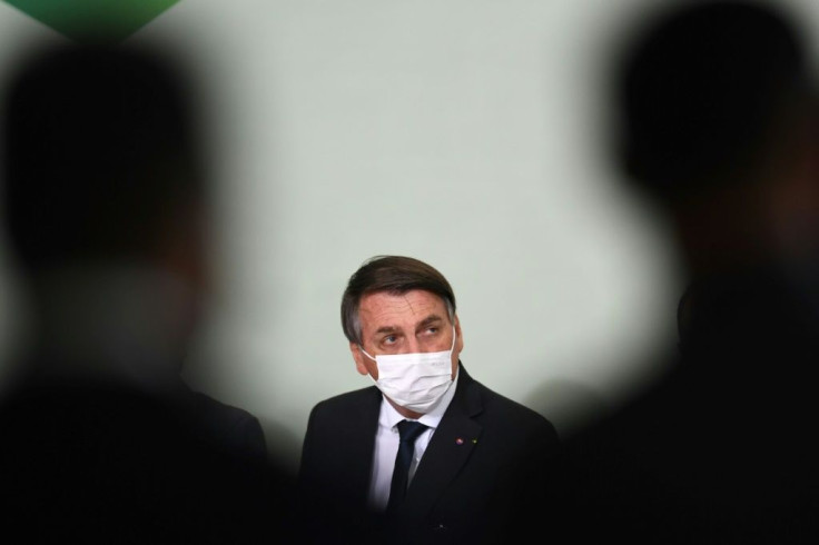 Brazilian President Jair Bolsonaro, pictured in August 2020, said he was "proud" to end the so-called Operation Car Wash probe