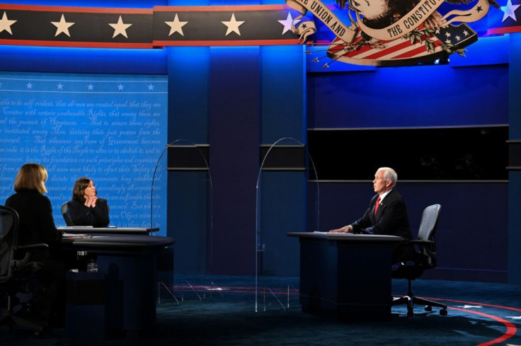 Mike Pence (right) Kamala Harris (left) had a pointed but mostly civil vice-presidential debate