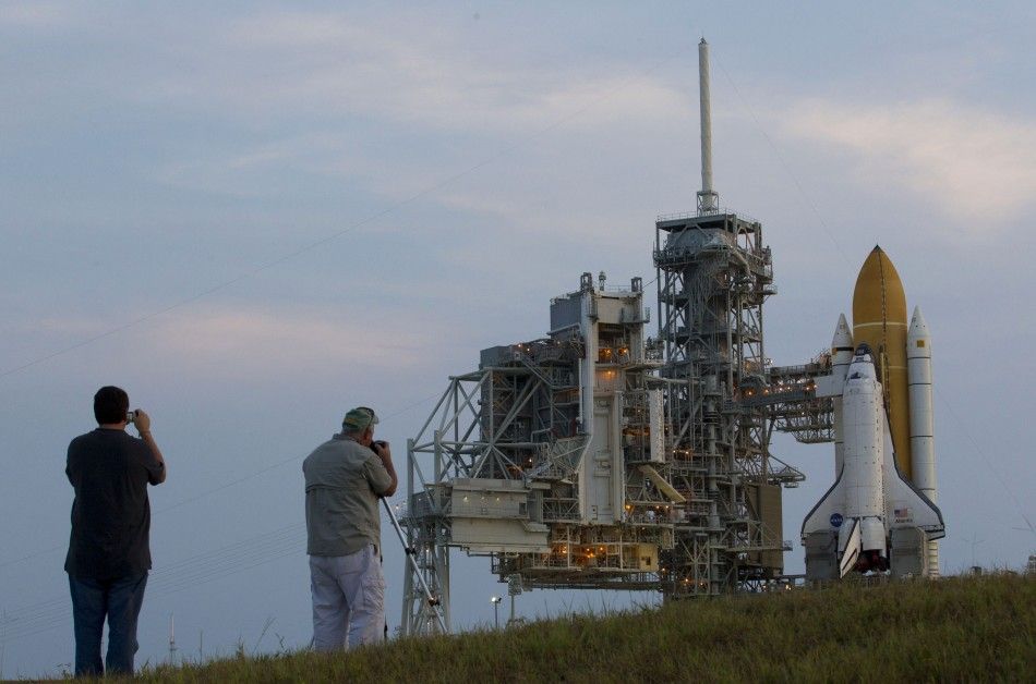 NASA Space Shuttle Atlantis Sits on Launch Pad