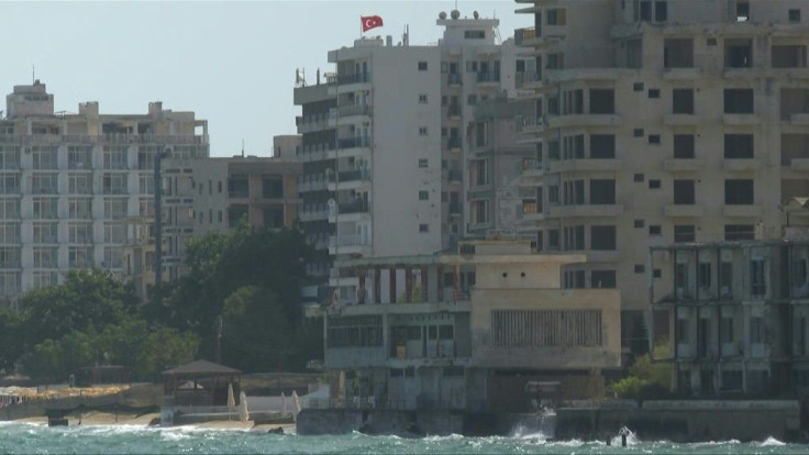 IMAGES Northern Cyprus reopens the coastal area of Varosha. The suburb of Famagusta has been sealed off since 1974 after the Turkish invasion of that year, launched in response to a Greek Cypriot coup seeking to annex the whole island to Greece.
