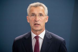 NATO Secretary General Jens Stoltenberg (pictured August 2020) repeated the alliance's longstanding position that it will end its mission in Afghanistan only when conditions on the ground permit
