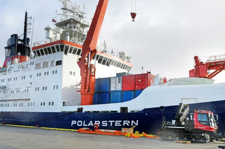 The Polarstern icebreaker was frozen into the Arctic sea ice for months as part of the expedition