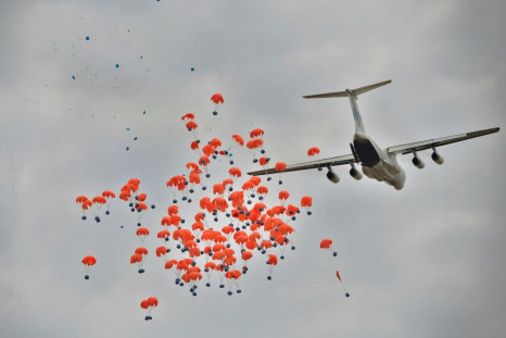 A WFP airdrop in South Sudan.