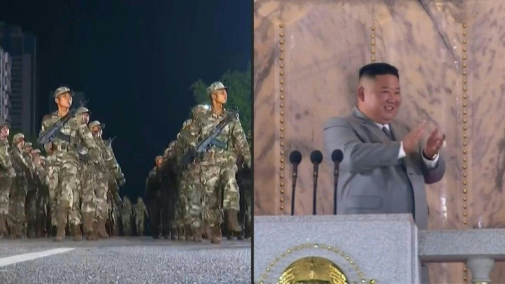 IMAGESNuclear-armed North Korea holds a giant military parade attended by leader Kim Jong Un, with thousands of maskless troops defying the coronavirus threat. The widely anticipated display, aired on state broadcaster KCTV, is part of commemorations of t