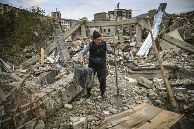 Guennadi Avanessian's home in a well-off street in the capital of war-hit Nagorno-Karabakh region was smashed to pieces