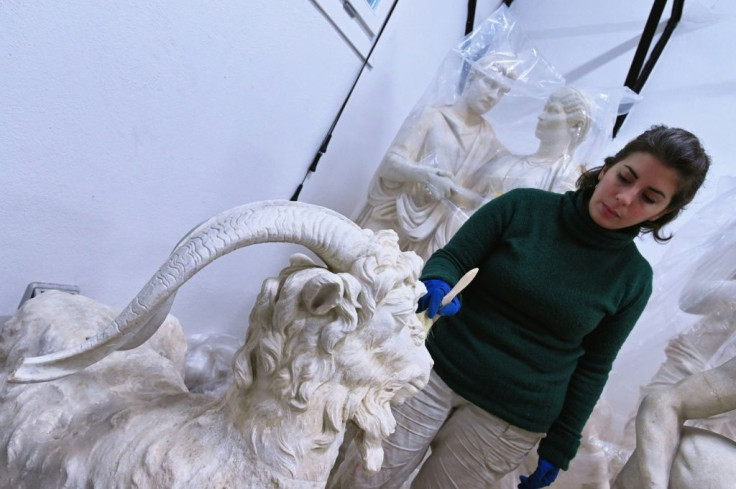 "The resting goat" sculpture was once restored by legendary Baroque artist Bernini
