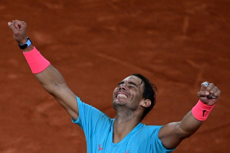 Champion again: Rafael Nadal celebrates