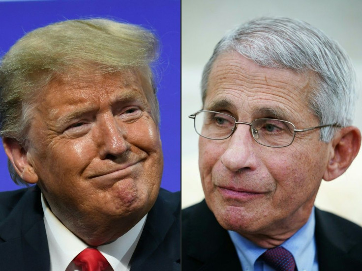 Top government scientist Anthony Fauci said he has "never publicly endorsed any political candidate" after Donald Trump released a reelection ad that seemed to show him praising the president's response to the coronavirus pandemic
