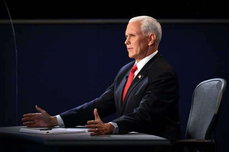 US Vice President Mike Pence, pictured during the vice presidential debate on October 7, 2020, in Salt Lake City, Utah, said he hopes Amy Coney Barrett "gets a fair hearing"
