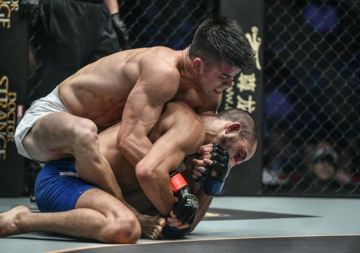 Mark Striegl (white shorts) will become the first Filipino to fight in UFC when he makes his debut in Abu Dhabi on Sunday