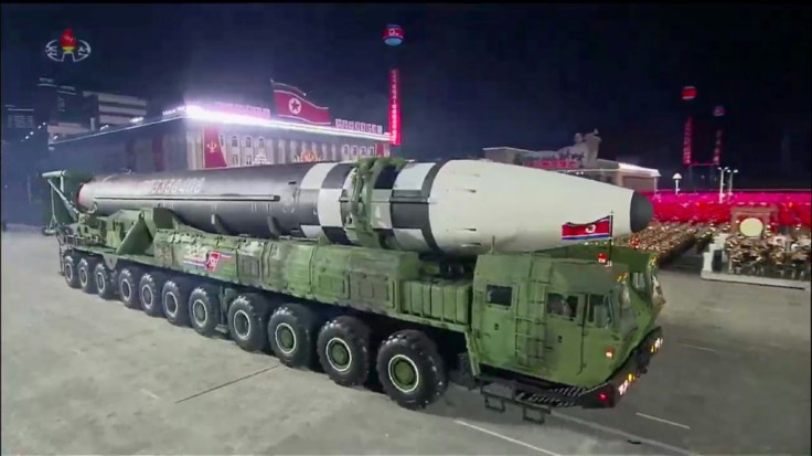 As well as apologising at the military parade, Kim showcased his latest weaponry