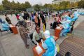 More than four million samples had been collected as of Tuesday in the Chinese city of Qingdao