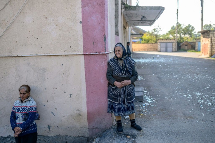 Heavy shelling has left the streets of Terter almost deserted