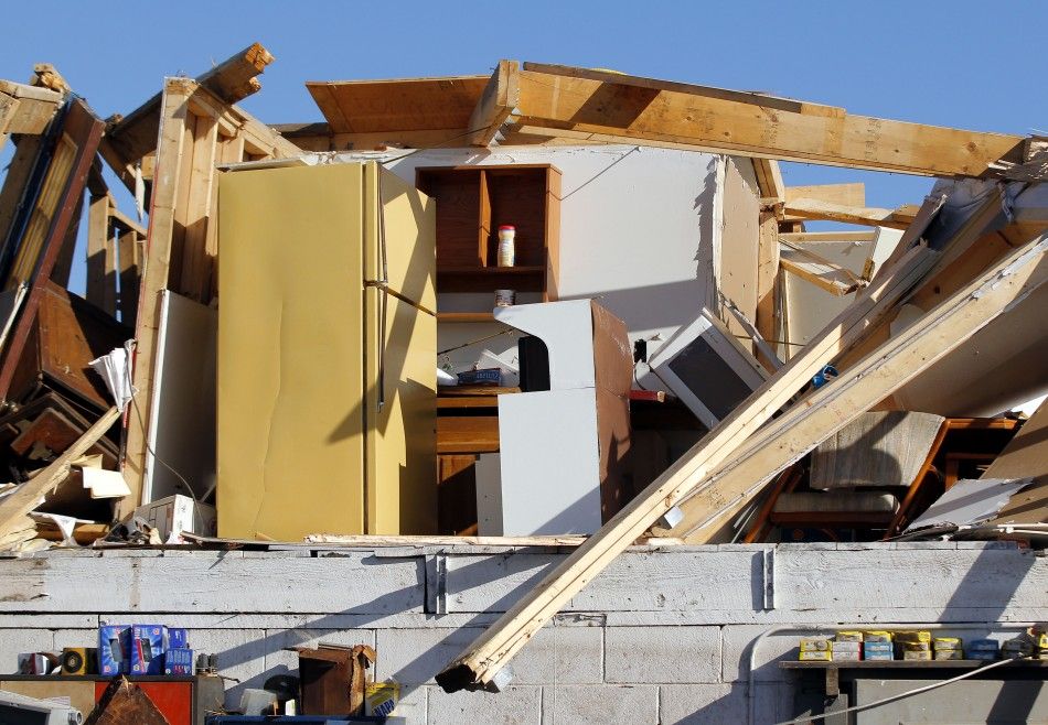 The damage to One Stop Towing is seen after Wednesday039s tornado ripped through in Brimfield