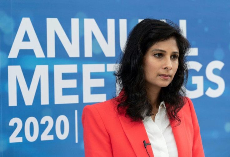 IMF chief economist Gita Gopinath told AFP a US major stimulus package would increase growth by two percentage points next year