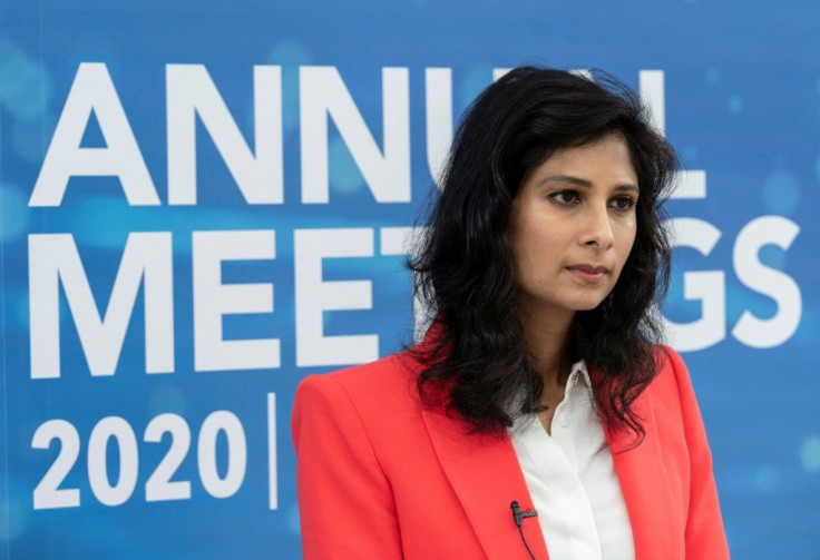 IMF chief economist Gita Gopinath told AFP that a US stimulus package in the order of the $2.2 trillion CARES act approved in March would increase growth by two percentage points next year