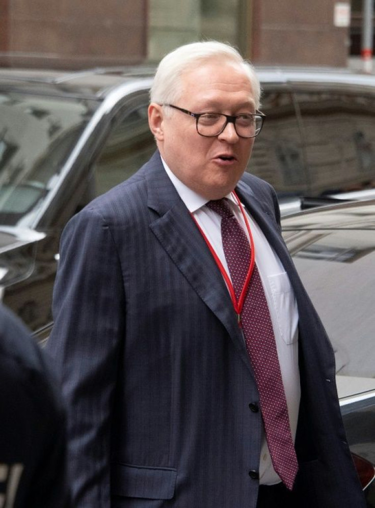 Sergei Ryabkov, Russia's deputy foreign minister, holds talks with the United States in Vienna in June 2020 on the New START treaty