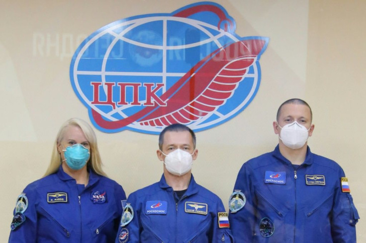 The International Space Station crew of NASA astronaut Kate Rubins and Russian cosmonauts Sergey Ryzhikov and Sergey Kud-Sverchkov