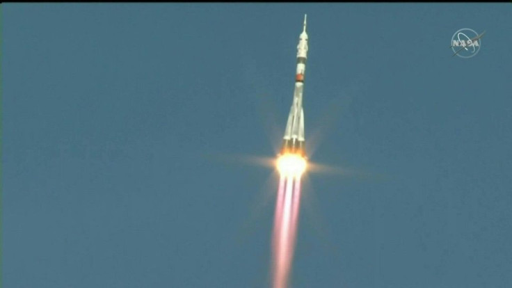 IMAGESRussia's Soyuz MS-17 spacecraft with two cosmonauts and a NASA astronaut on board blasts off to the International Space Station from the Russian-operated Baikonur cosmodrome in Kazakhstan. It is the first such launch since SpaceX's game-changing deb