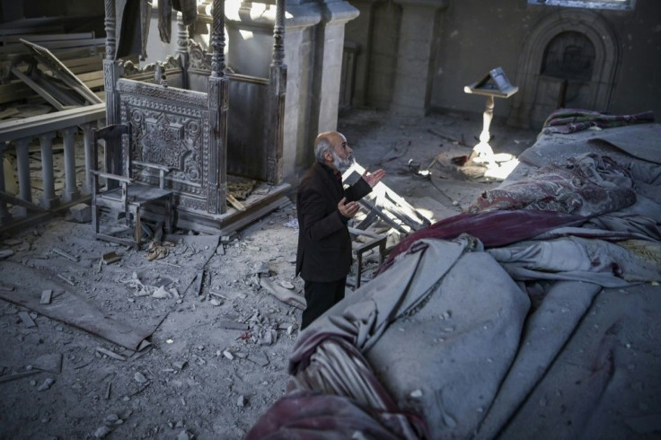 Non-military buildings such as the Ghazanchetsots (Holy Saviour) Cathedral in Shusha, some 15 kilometers from the Karabakh capital Stepanakert, have been damaged during the conflict